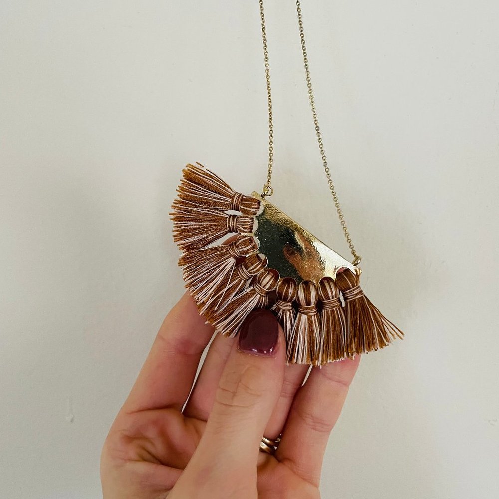 Gold Tassel Necklace